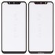 Housing Glass G+OCA PRO compatible with Xiaomi Mi 8, (with OCA film, black)
