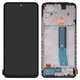 LCD compatible with Xiaomi Poco M4 Pro 4G, Redmi Note 11, Redmi Note 11S, Redmi Note 12S, (black, with frame, High Copy, (OLED))
