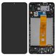 LCD compatible with Samsung A022F Galaxy A02, (black, with frame, Original (PRC), A022F V0.1 1540417300)