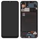LCD compatible with Samsung A307 Galaxy A30s, A307F/DS Galaxy A30s, (black, with frame, FLYCDI, with wide edge, (TFT))