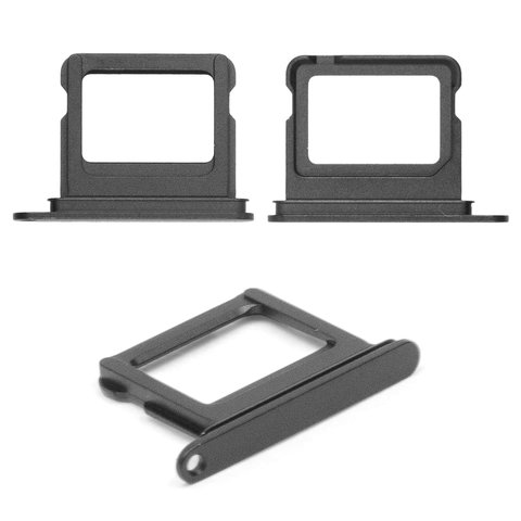 Держатель SIM карты для iPhone 16, iPhone 16 Plus, черный, single Sim, black