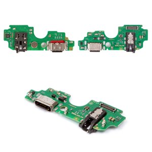 Flat Cable compatible with ZTE Blade A75 4G, charge connector, with components, High Copy, charging board 