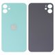 Housing Back Cover compatible with iPhone 11, (green, no need to remove the camera glass, Original (PRC), big hole)