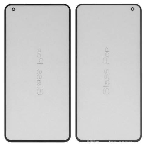 Стекло корпуса G+OCA PRO для Vivo X50, с OCA пленкой, черное