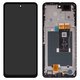 LCD compatible with ZTE Blade A75 5G, Nubia Focus, (black, with frame, High Copy, 15-3240A-14681-51)