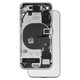 Carcasa puede usarse con Apple iPhone 8, blanco, juego completo, con cable flex