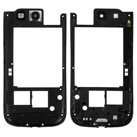 Parte media de carcasa puede usarse con Samsung I9305 Galaxy S3, negra