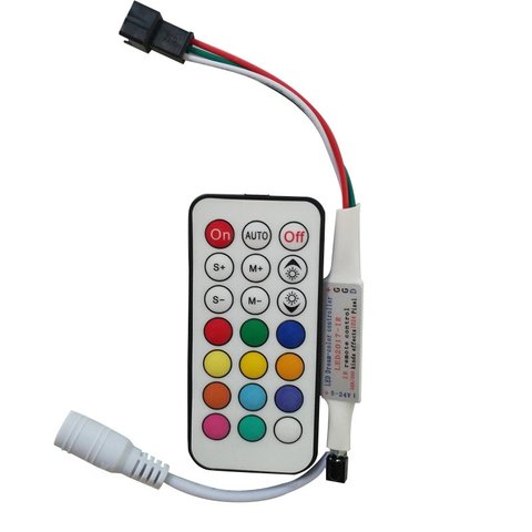 Controlador luces LED con control remoto por radio LED2017-RF (RGB, px, 5-24 V) GsmServer