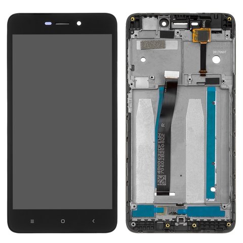 Pantalla LCD puede usarse con Xiaomi Redmi 4A, negro, con marco, original vidrio reemplazado , Self welded, 2016117