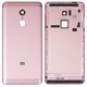 Panel trasero de carcasa puede usarse con Xiaomi Redmi Note 4 Global (2017), Redmi Note 4X, rosada, con botones laterales, Original (PRC), snapdragon