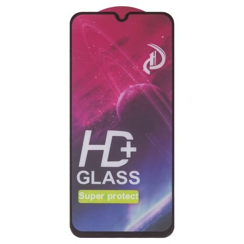 Vidrio de protección templado All Spares puede usarse con Samsung A405 Galaxy A40, Full Glue, compatible con estuche, negro, capa de adhesivo se extiende sobre toda la superficie del vidrio