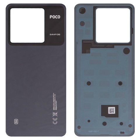 Panel trasero de carcasa puede usarse con Xiaomi Poco X6, negra