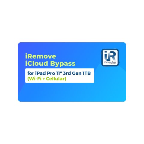 iRemove iCloud Bypass para iPad Pro 11 inch 3rd Gen 1TB Wi Fi + Cellular 