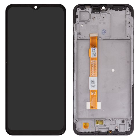 Pantalla LCD puede usarse con Vivo Y33s, negro, con marco, High Copy