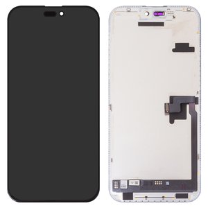 Pantalla LCD JCID puede usarse con iPhone 16 Pro Max, negro, con marco, HC, sin error, OLED  hard diagnosable