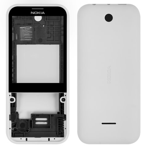 Корпус для Nokia 225 Dual Sim, білий