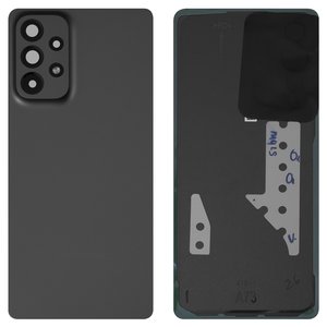 Задня панель корпуса для Samsung A736 Galaxy A73 5G, сіра, із склом камери