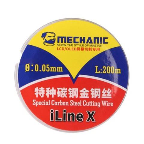 Струна для отклеивания стекла Mechanic  iLine X, 0,05 мм, 200 м