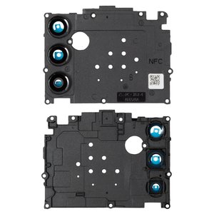 Скло камери для Samsung A145 Galaxy A14, чорне, з рамкою