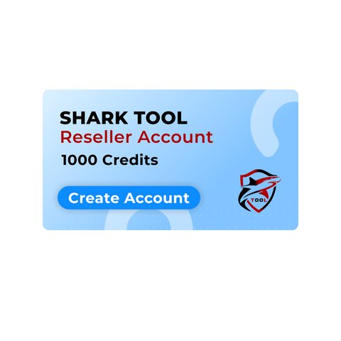 Акаунт реселера Shark Tool з 1000 кредитів новий акаунт 