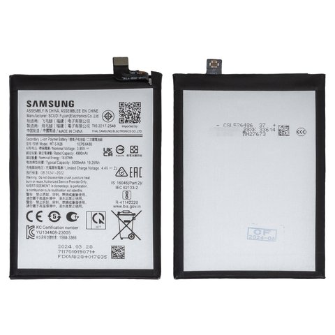 Аккумулятор WT S N28 для Samsung A055 Galaxy A05, Li ion, 3,85 B, 5000 мАч, Original PRC 