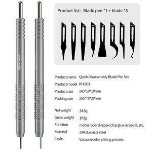 Набір скальпелів Mechanic KH 001, для мікросхем, 8 in 1
