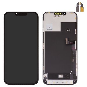 Дисплей для iPhone 13 Pro Max, черный, с рамкой, HC, без микросхемы, OLED , GX OEM hard