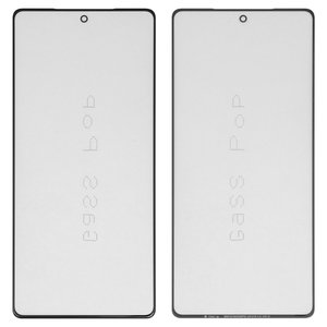 Скло корпуса G+OCA PRO для Infinix GT 20 Pro X6871 , Note 40 X6853 , з ОСА плівкою, чорне