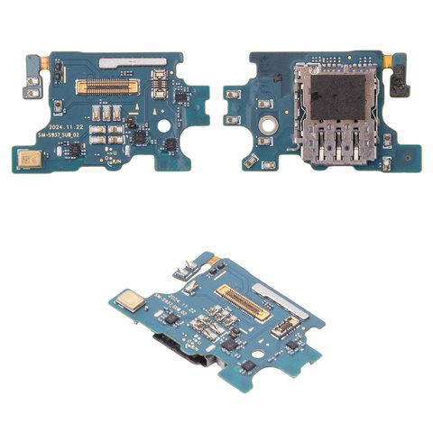 Шлейф для Samsung S937 Galaxy S25 Edge, Sim конектора, з мікрофоном, Original PRC , european version