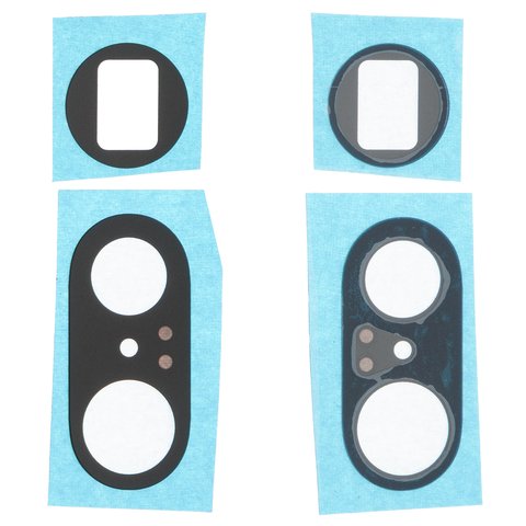 Скло камери для Google Pixel 7 Pro, чорне, без рамки, комплект 2 шт.