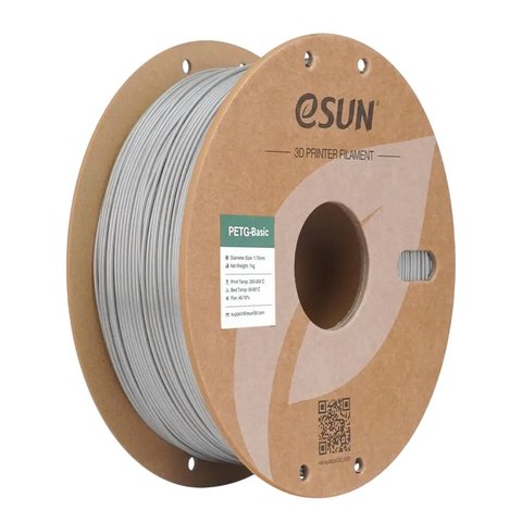 Філамент для 3D принтера eSUN PETG Basic Silver, 1 кг