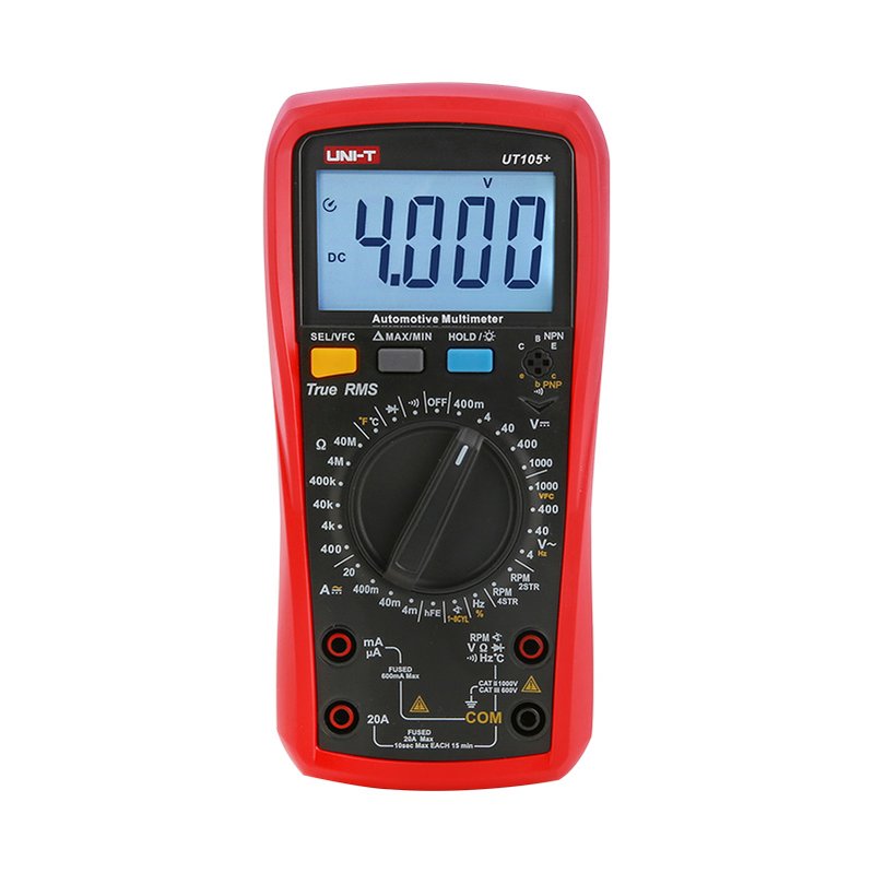 Цифровий автомобільний мультиметр UNI-T UT105+ (тріщина на корпусі) Зображення 1