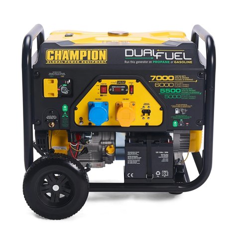 Двопаливний генератор Champion 7000 W CPG7500E2 DF EU